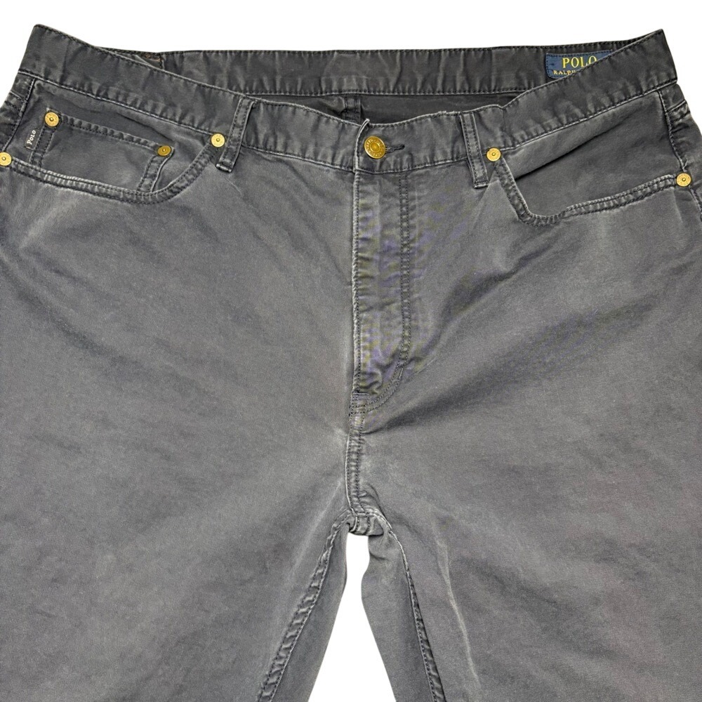 Polo Ralph Lauren Pants Men 38 Navy Blue Chino Straight Leg 5-Pocket Stretch - Picture 5 of 16